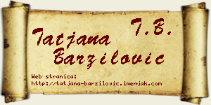 Tatjana Barzilović vizit kartica
